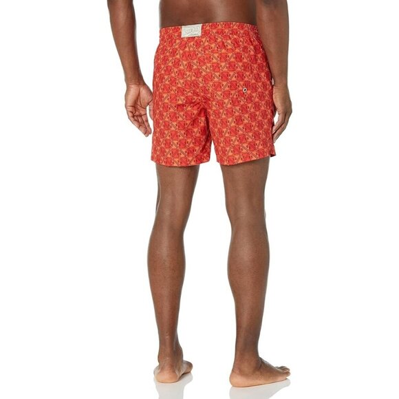 Guess Men's Eco Geo Print Drawstring Swim Shorts Trunks XL New with Tags - Picture 2 of 8